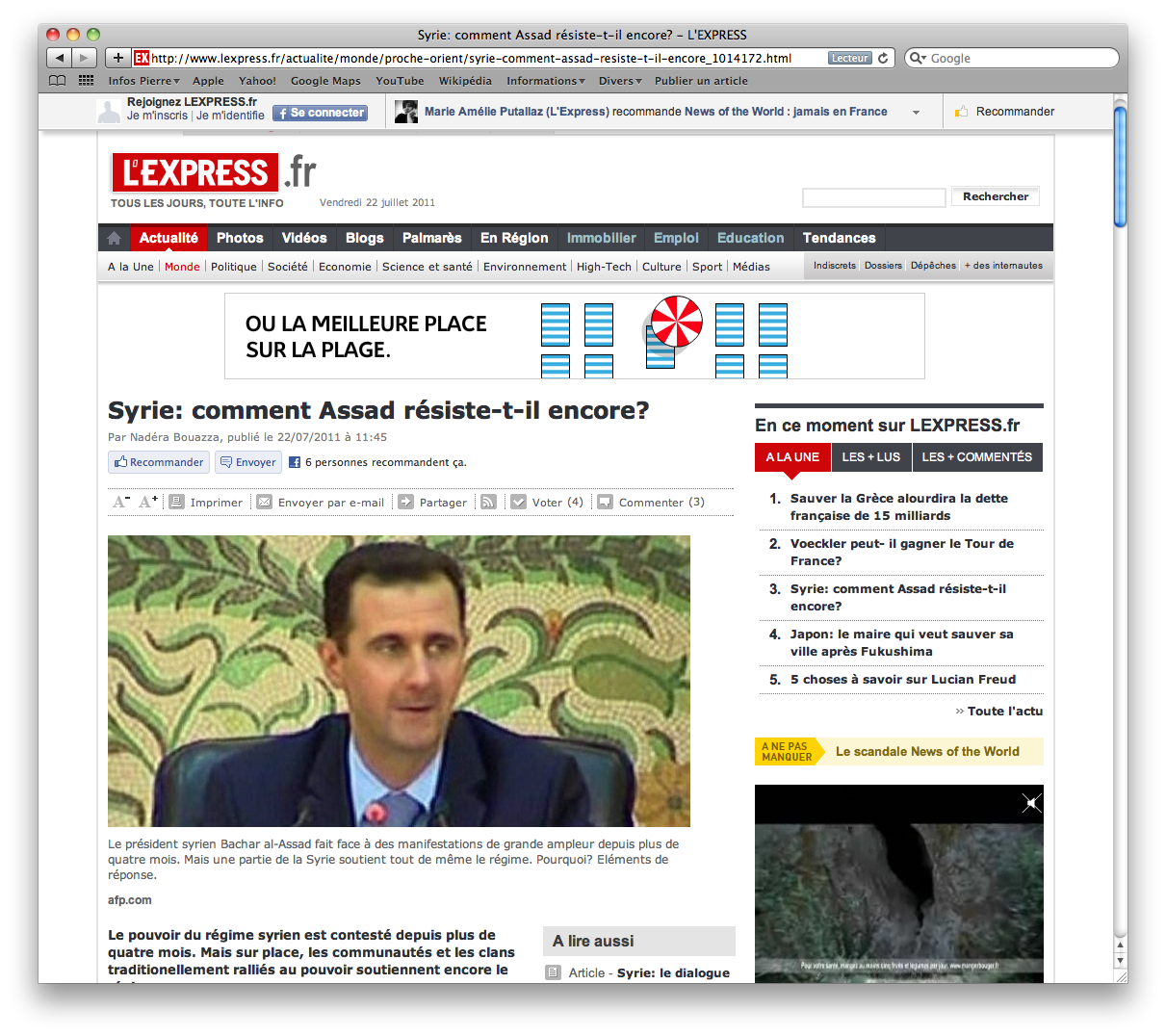 Capture d’écran 2011-07-22 L'Express : Comment Assad résiste-t-il encore ?