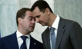 Medvedev et Bachar al-Assad