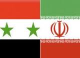 drapeaux syrien et iranien