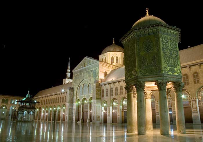 La mosquée des Omeyyades, près de laquelle vivent Nicolas, sa femme et leur bébé